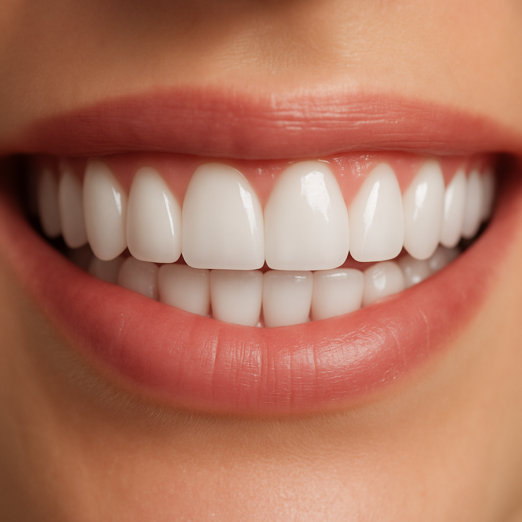 Smile refinement with restorative detailing — after